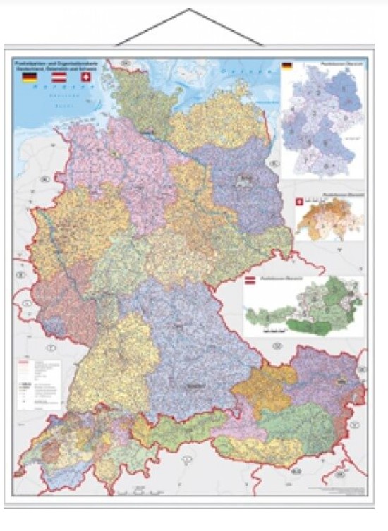 foto PS� N�mecko-Rakousko-�v�carsko, 135�97 cm